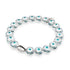 Weiß | 925 Sterling Silber | Kristall Böser Blick Armband